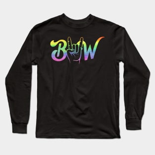 Bubba Wallace Rainbow Colorful Long Sleeve T-Shirt